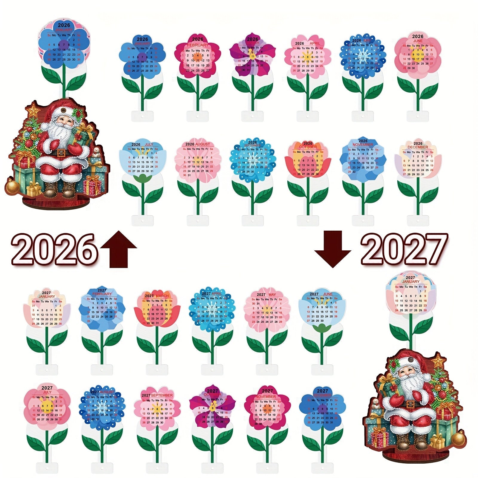 Sitting Santa Claus | Calendar | Diamond Painting