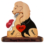 Lion Couple | Wooden Lion Family