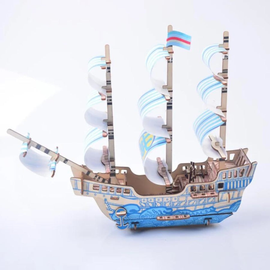 Blue Dream Ship | Wooden Construction Kits