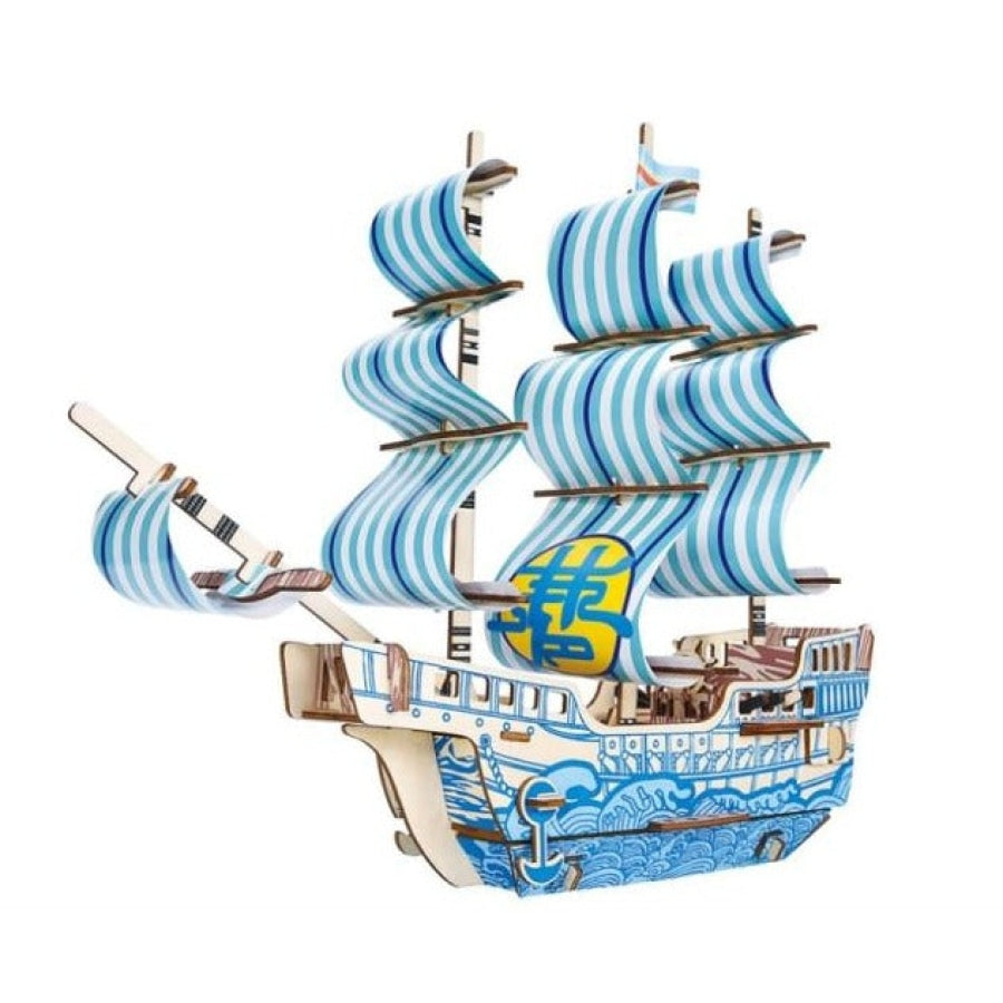 Blue Dream Ship | Wooden Construction Kits