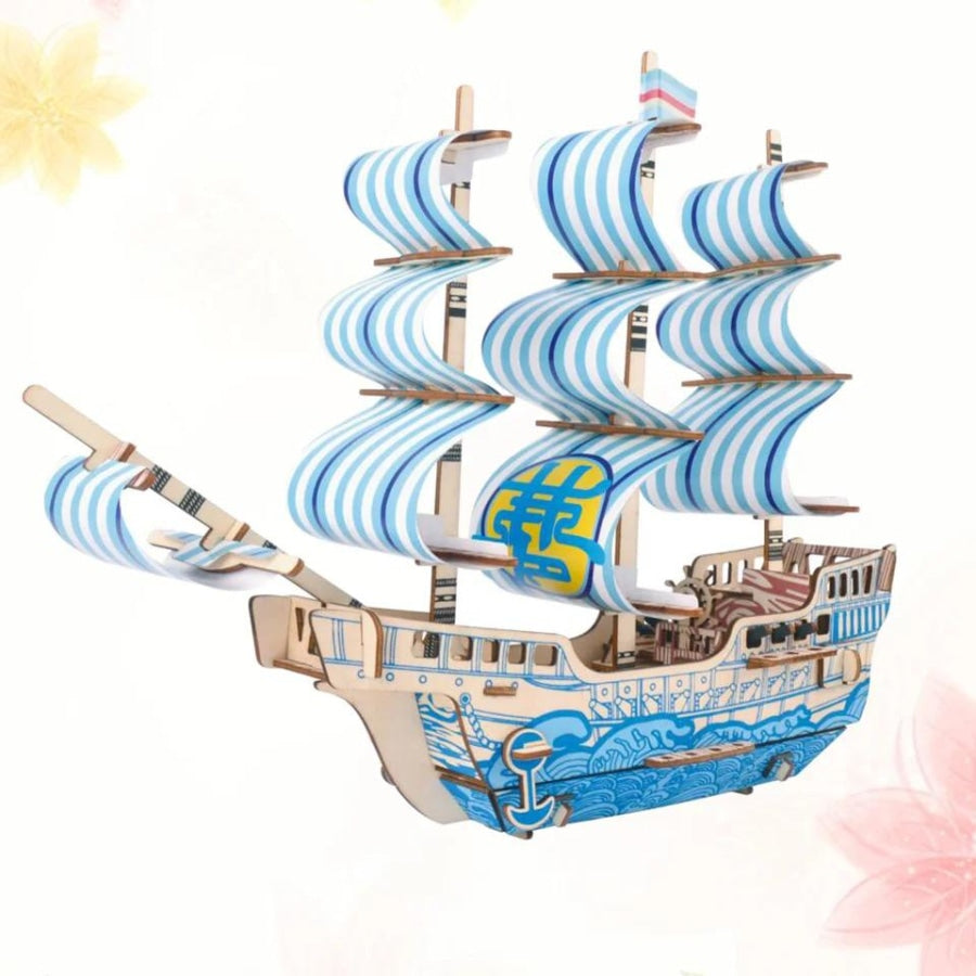 Blue Dream Ship | Wooden Construction Kits