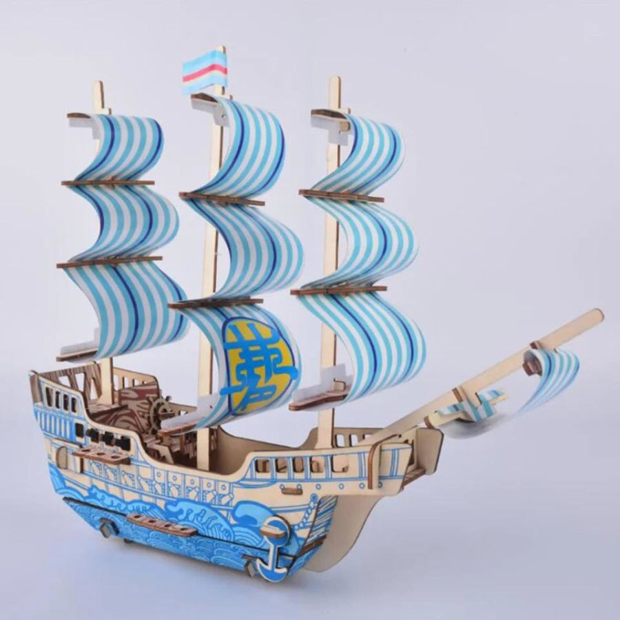 Blue Dream Ship | Wooden Construction Kits
