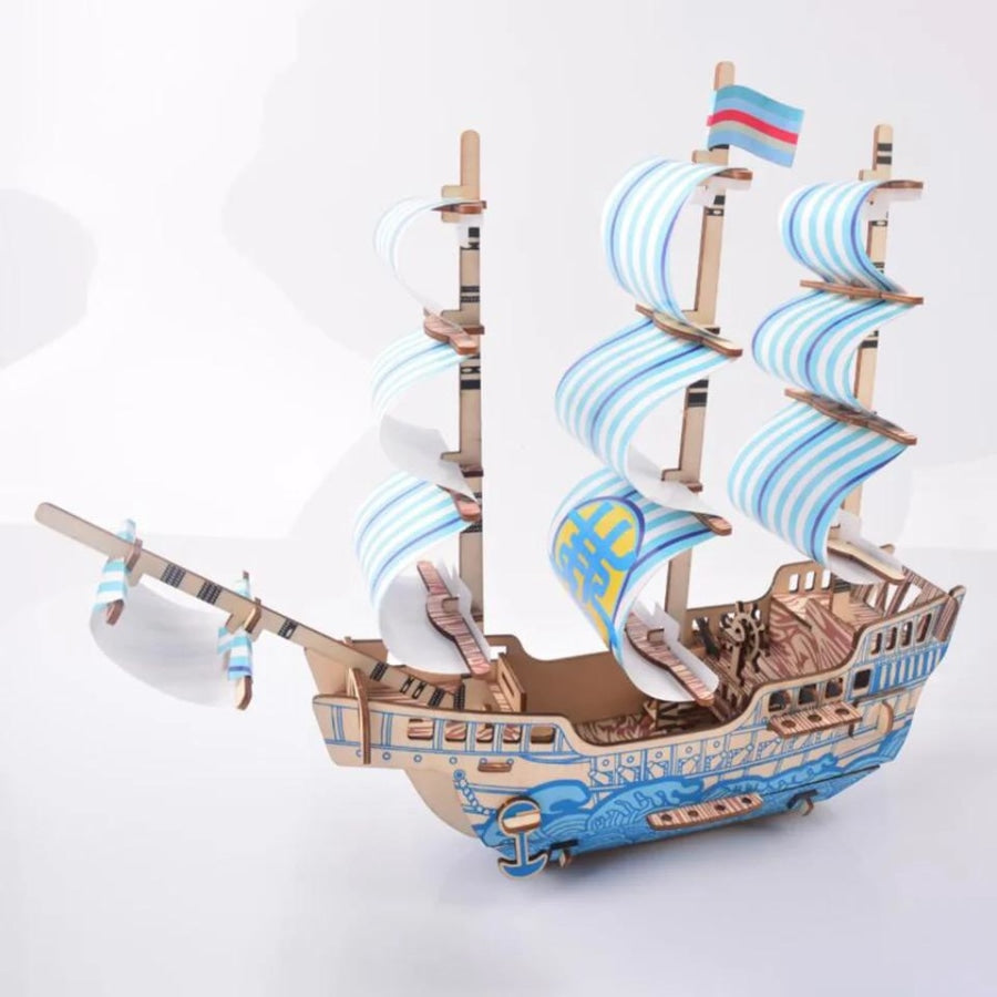 Blue Dream Ship | Wooden Construction Kits