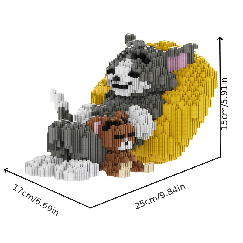 Sleeping Cat & Mouse | Building Blocks