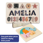 Custom Name Montessori Wooden Board - Halloween Collection