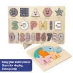 Custom Name Montessori Wooden Board - Halloween Collection