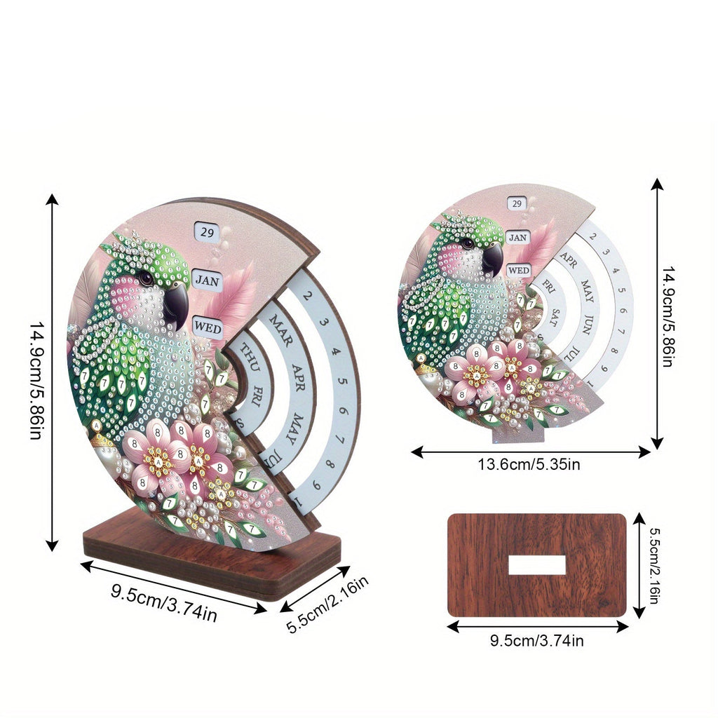 Green Bird | Calendar | Diamond Painting