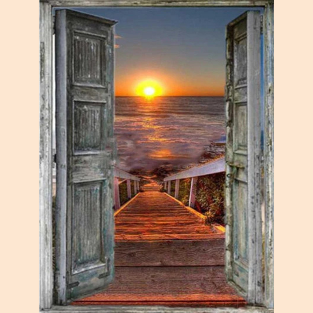 Romantic Beach Path | Diamond Painting