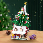 Christmas Tree on Christmas House | Building Blocks