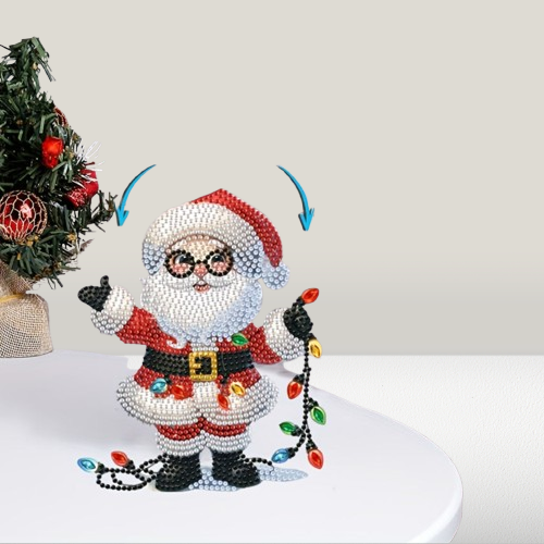 Moving Santa Claus with Glasses | Diamond Painting