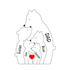 Single-Parent Family Hugging Bear Family - Symbol of Love