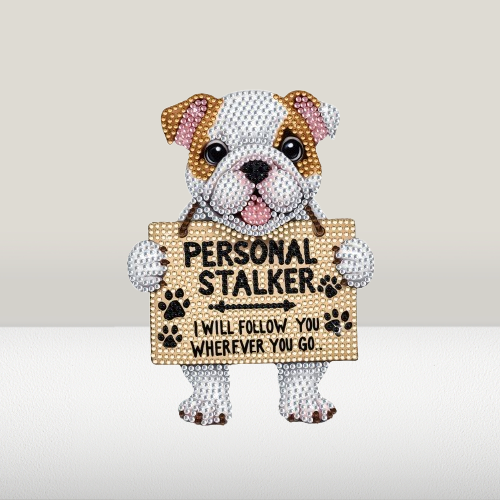 Moving dog | Diamond painting