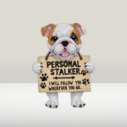 Moving dog | Diamond painting