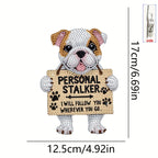 Moving dog | Diamond painting