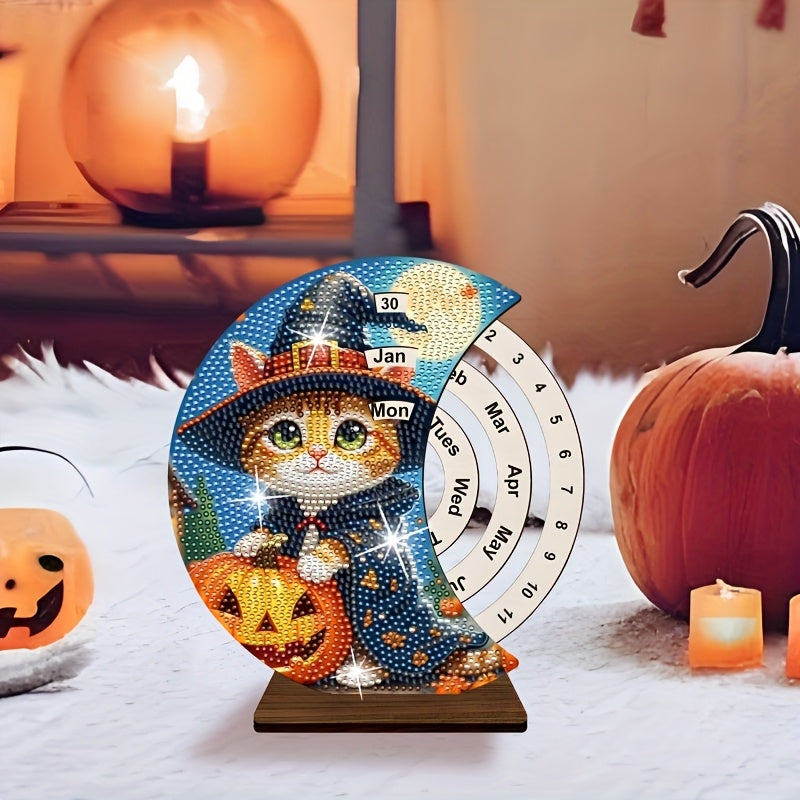 Cat with pumpkin | Calendar | Diamond painting