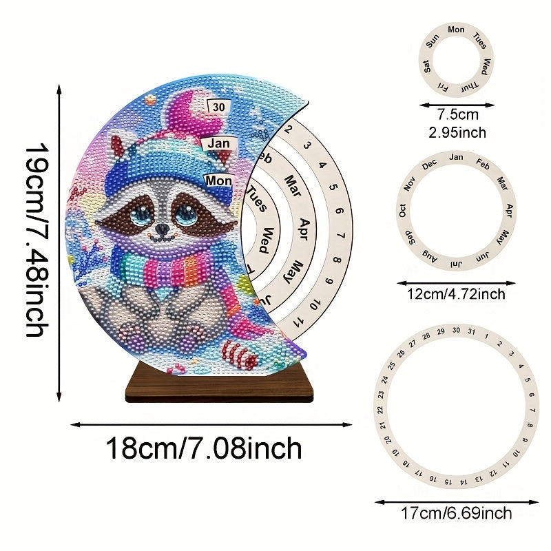 Raccoon | Calendar | Diamond Painting