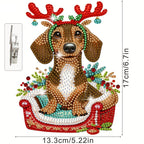 Moving Dog in Basket | Diamond Painting