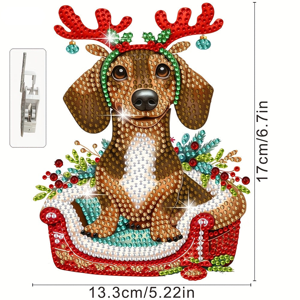 Moving Dog in Basket | Diamond Painting