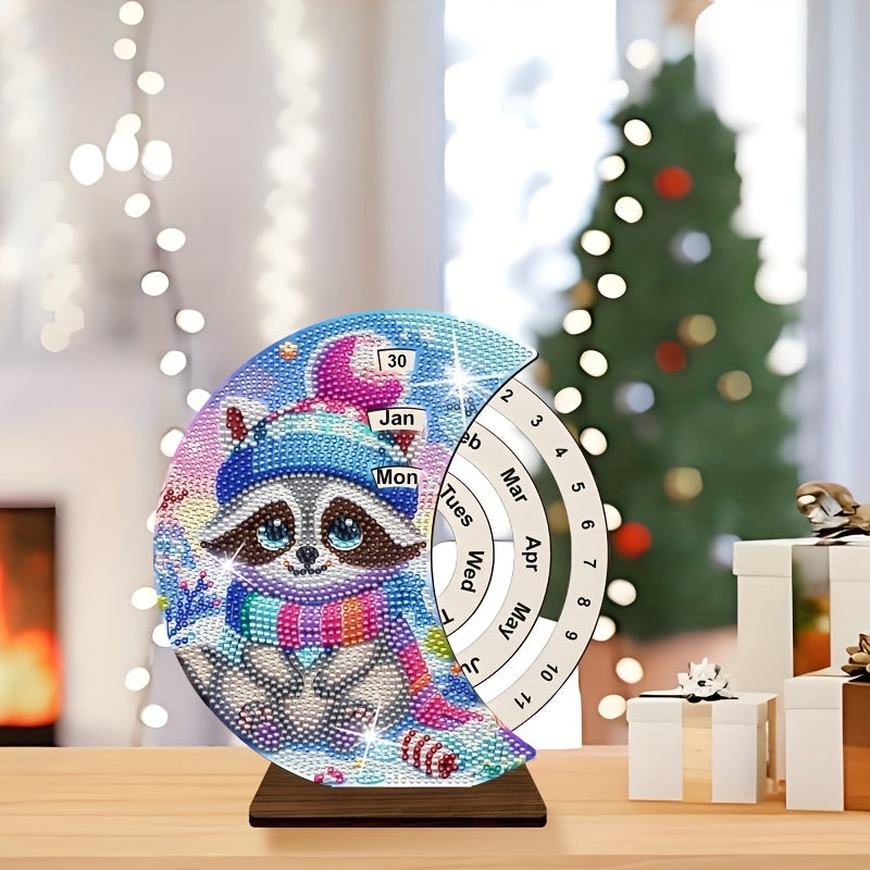Raccoon | Calendar | Diamond Painting