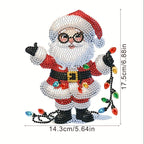 Moving Santa Claus with Glasses | Diamond Painting
