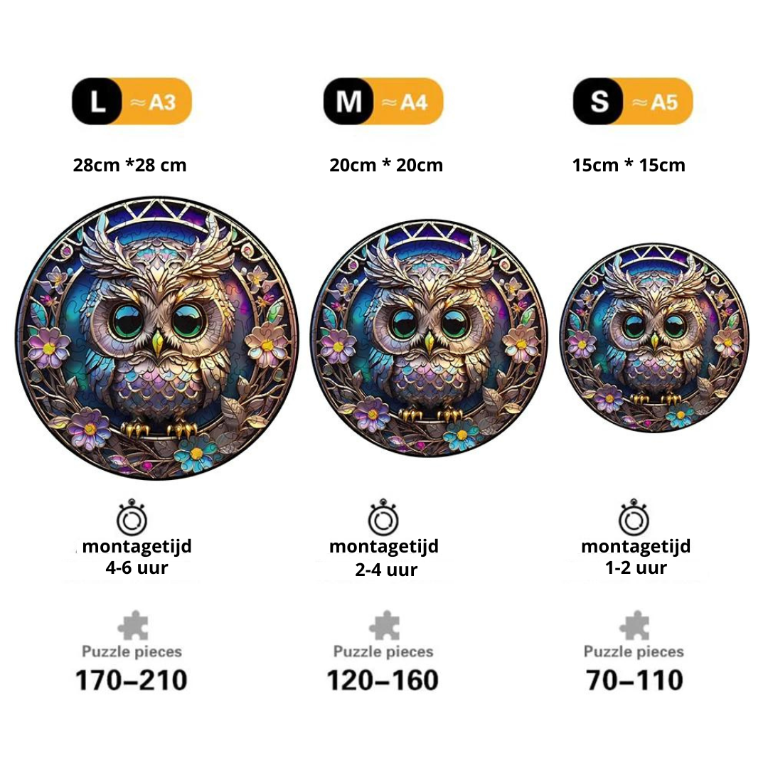 Funny Owl | Wooden Puzzle