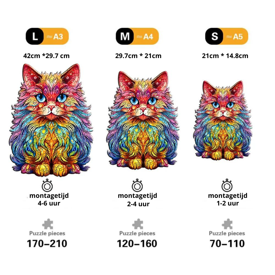 Persian Cat | Wooden Puzzle