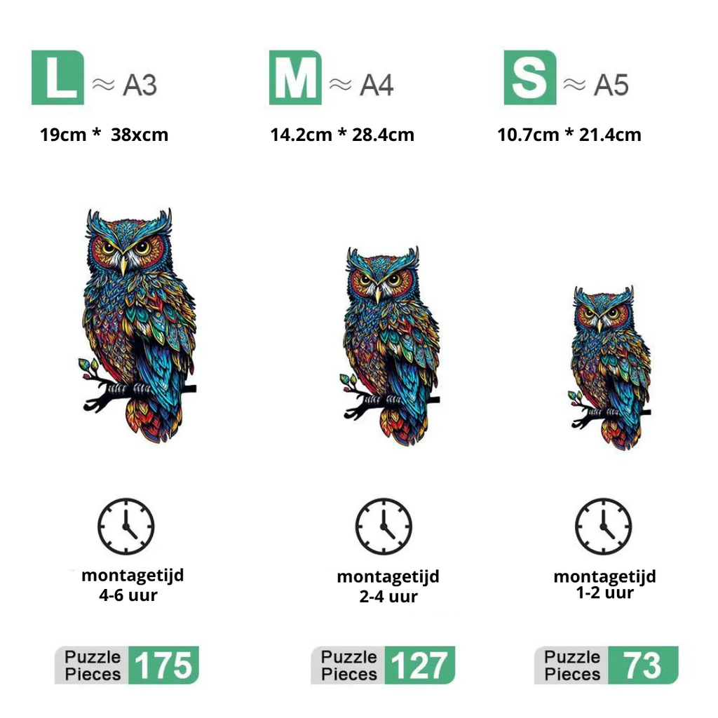 Beautiful Owl | Wooden Puzzle