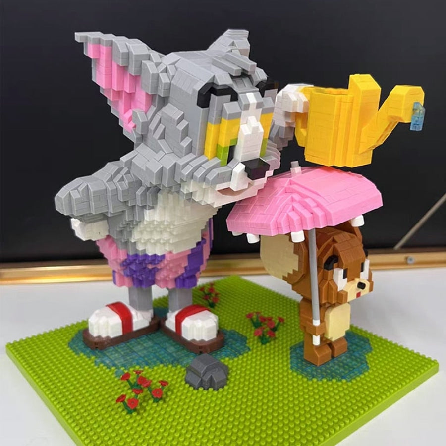 Funny Cat & Mouse | Building Blocks