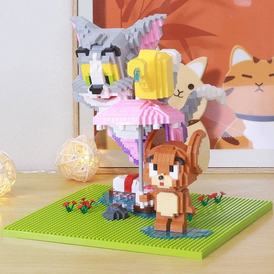 Funny Cat & Mouse | Building Blocks