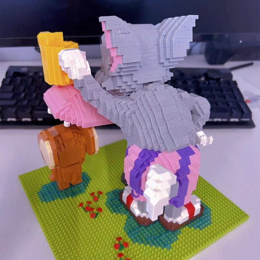 Funny Cat & Mouse | Building Blocks