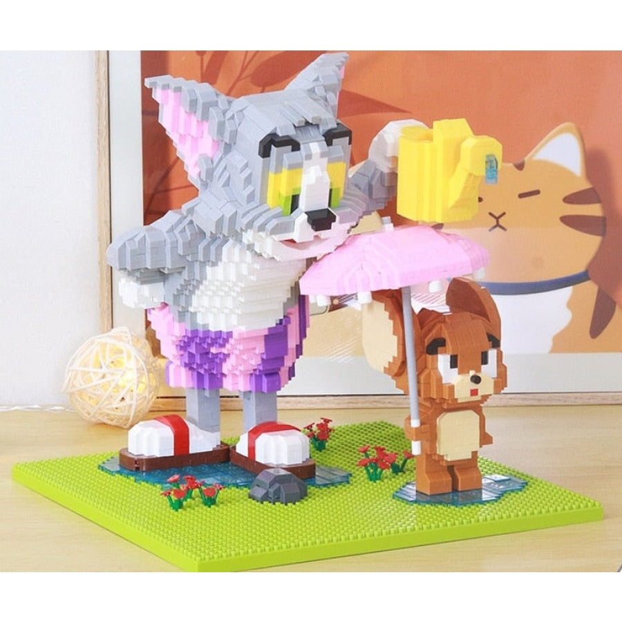 Funny Cat & Mouse | Building Blocks