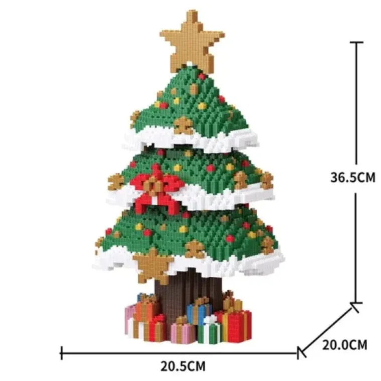 Christmas tree with star | Building blocks