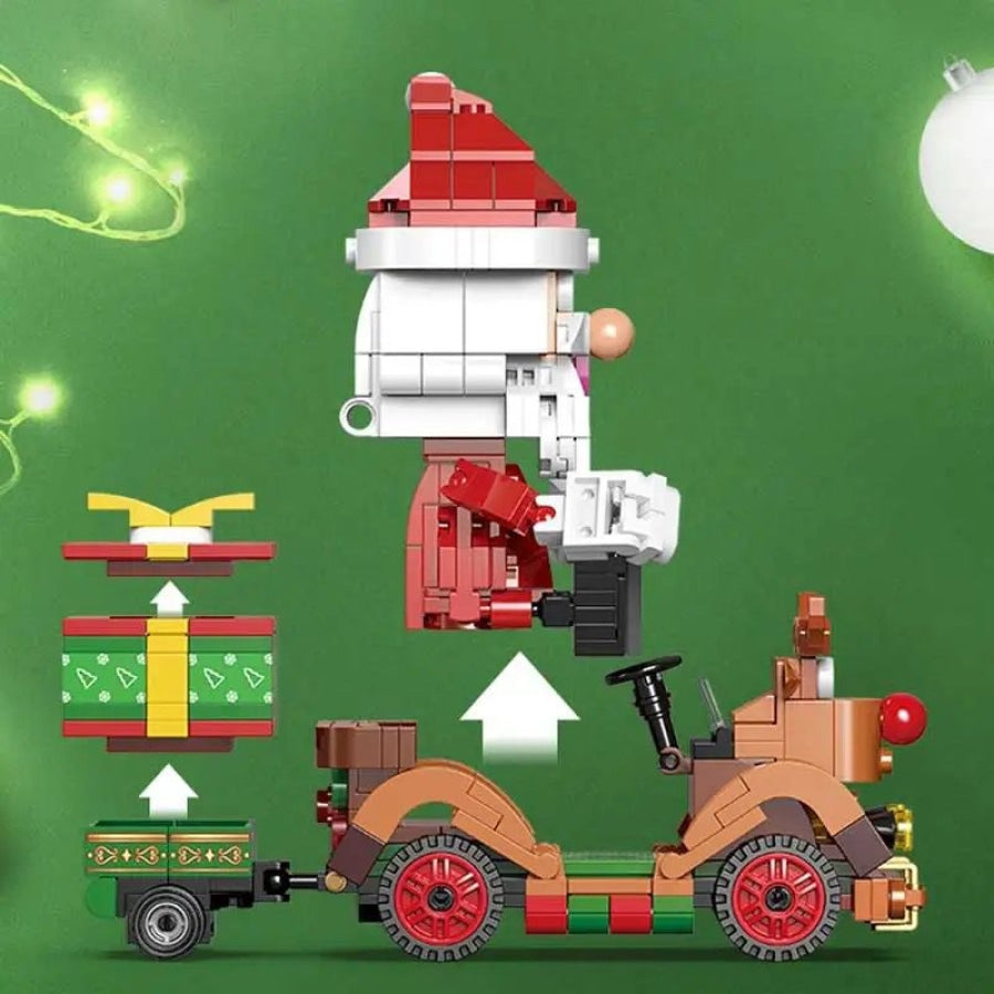 Santa Claus on Car | Building Blocks