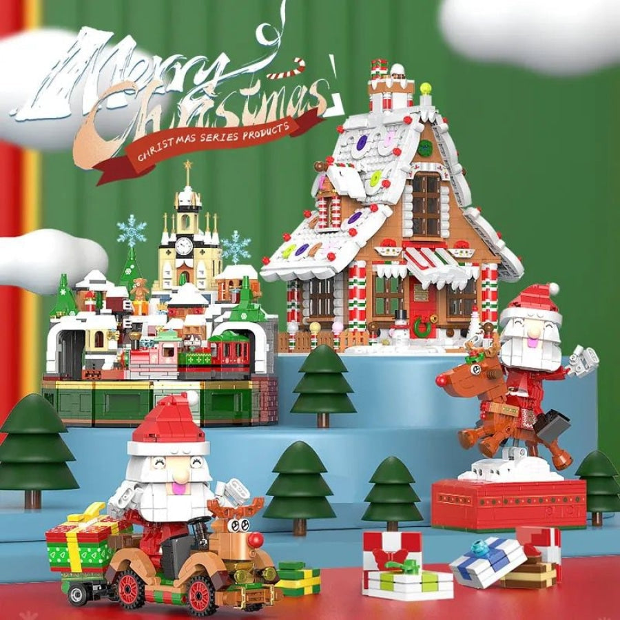 Santa Claus on Car | Building Blocks