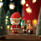 Santa Claus on Scooter | Building Blocks