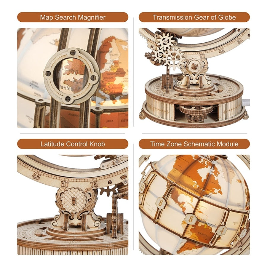 Glowing Globe | Wooden Construction Kits