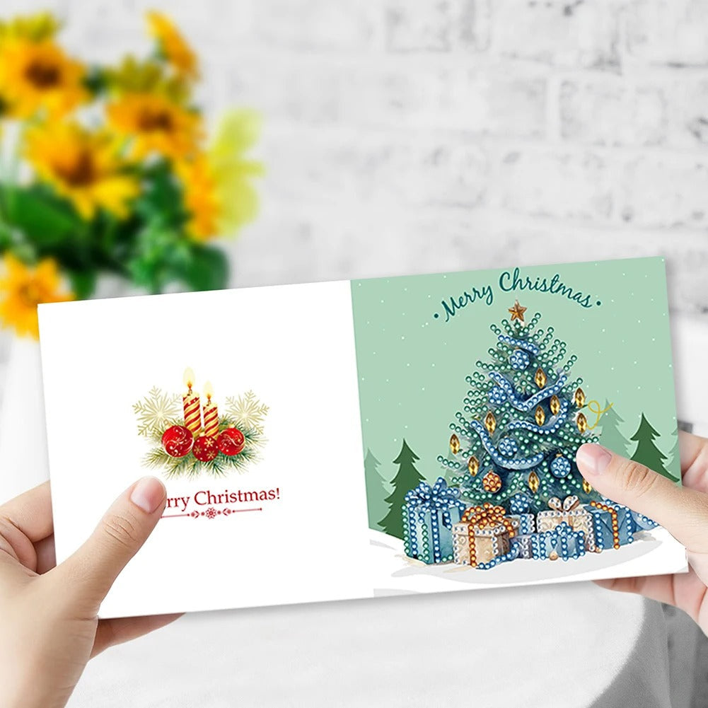 Christmas Tree Christmas Cards | 8 pieces | Diamond Painting