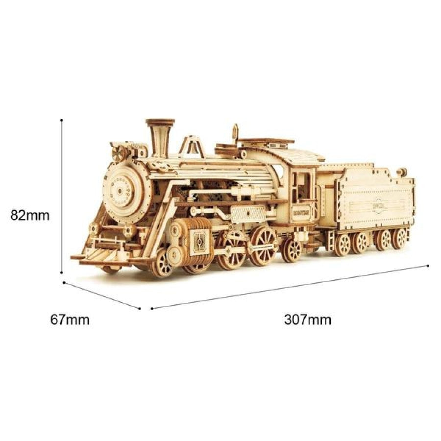 Mini Steam Train With Wagon | Wooden Construction Kits