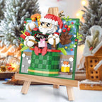 Beautiful Christmas painting | Building blocks