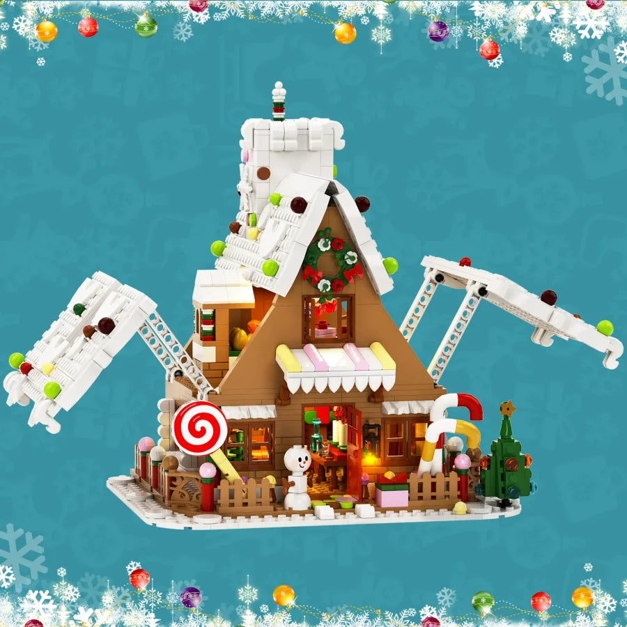 New Year Gingerbread House | Building Blocks