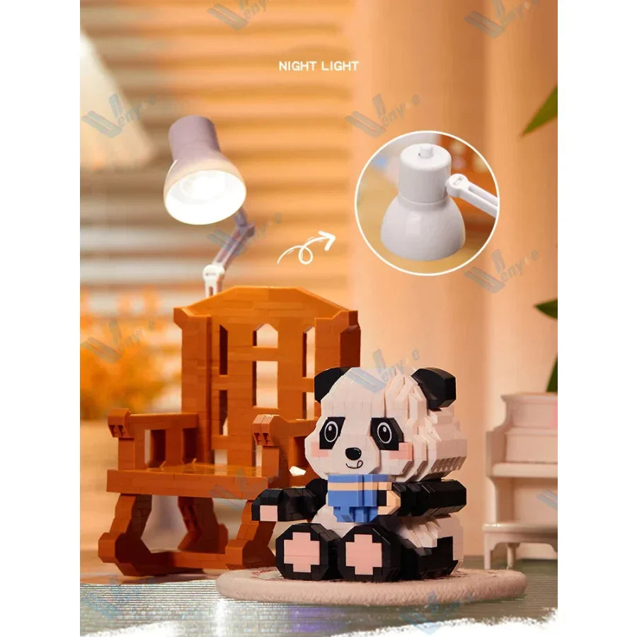 Panda on chair | Building blocks