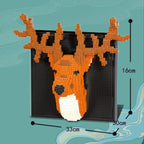 Reindeer on building plate | Building blocks