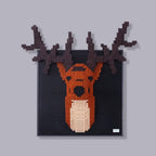 Reindeer on building plate | Building blocks