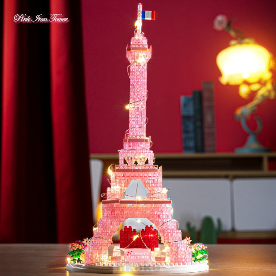 Pink Eiffel Tower | Building Blocks