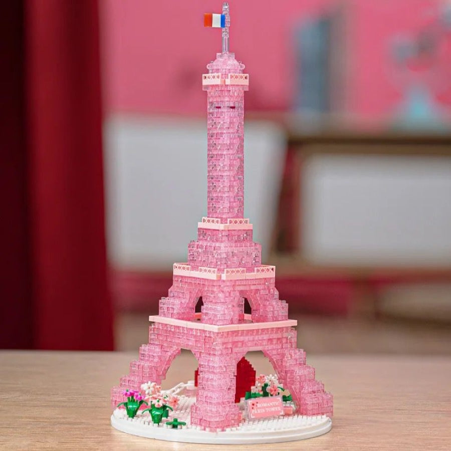 Pink Eiffel Tower | Building Blocks