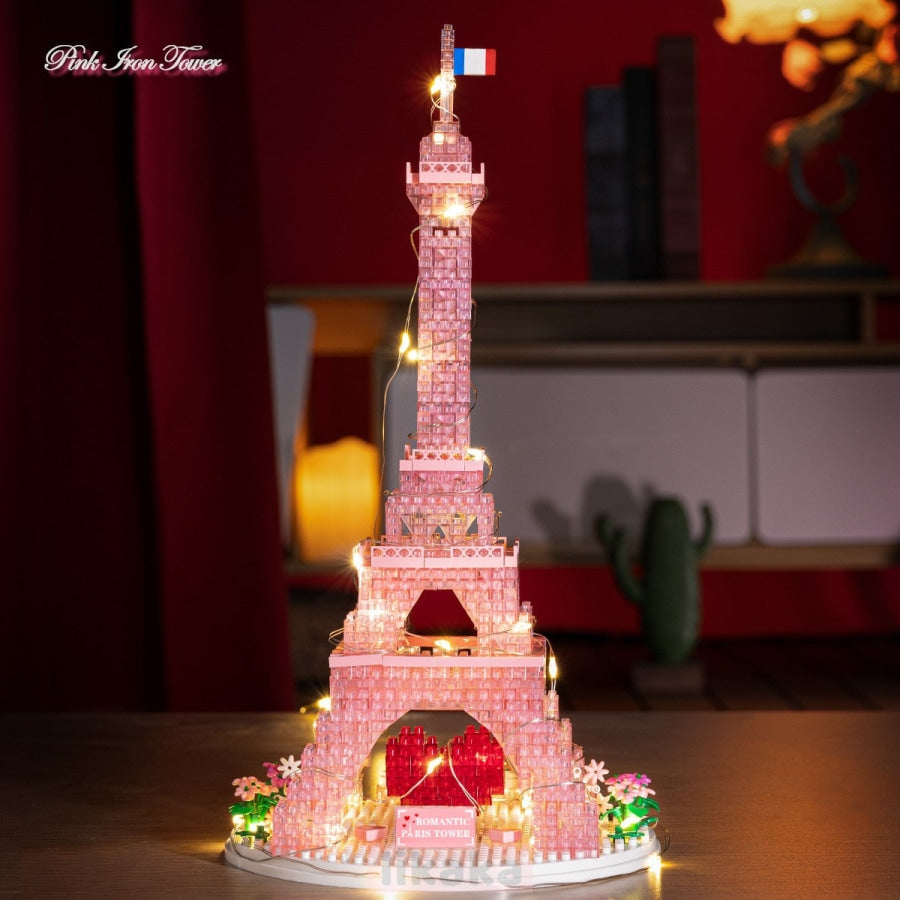 Pink Eiffel Tower | Building Blocks