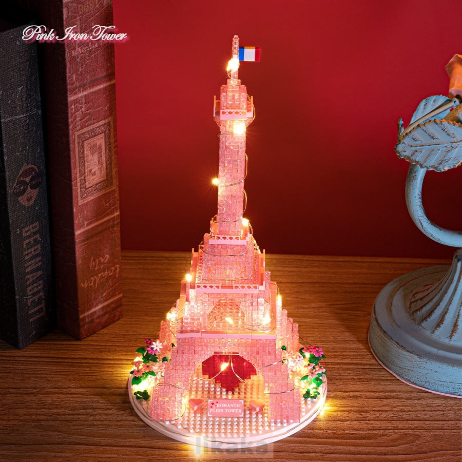Pink Eiffel Tower | Building Blocks