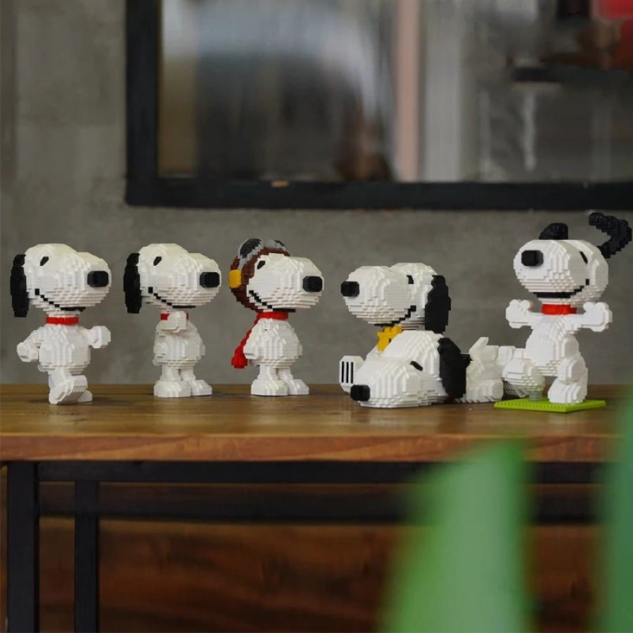 Sleeping Fictional Beagle | Building Blocks