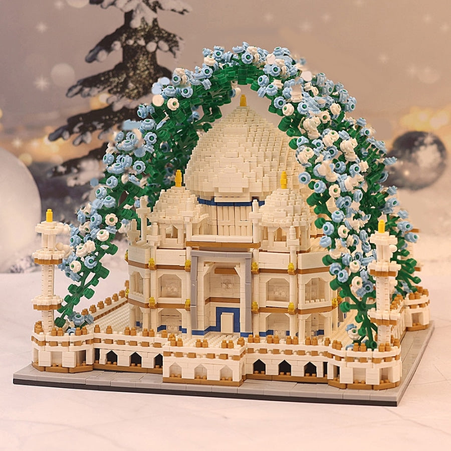 Taj Mahal with Flowers | Building Blocks