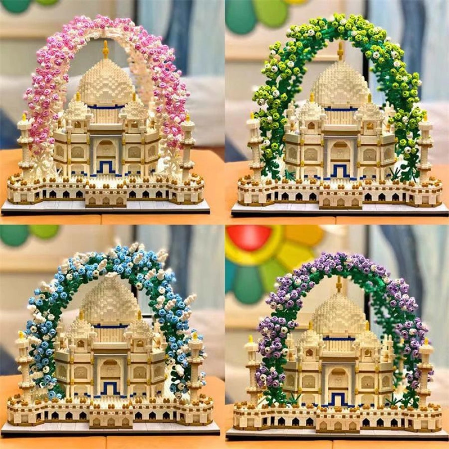 Taj Mahal with Flowers | Building Blocks